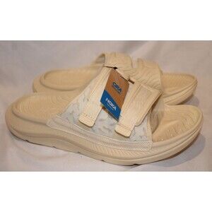 HOKA Men's Ora Luxe Recovery Slide Sandal Tan Sz 12 NWT